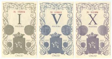 Ónod 2007. I Poltura "002654" + V Poltura "000612" + X Poltura "001404" T:UNC