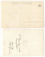 Szováta, Sovata - 2 db RÉGI fotós képeslap: Bernády villa, székelykapu / 2 pre-1945 photo postcards:...