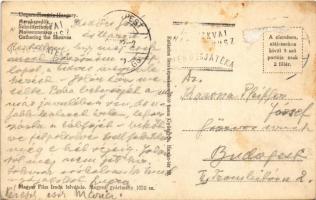 Marokszedők. Magyar Film Iroda felvétele / gathering the sheaves + "MOSZKVAI NAGYCIRKUSZ VENDÉG...