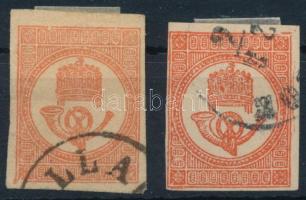 1871 2 db Hírlapbélyeg