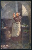 1919 Képeslap Orsováról cenzúrázva Szegedre