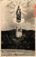 Csíksomlyó, Sumuleu Ciuc; kegytemplom, Mária szobor / pilgrimage church, statue of Mary. Aladics photo (EB)