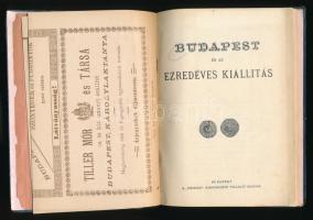 Budapest és az ezredéves kiállítás. Képes útmutató két térképpel. Bp. 1896; "Phoebus" Soks...