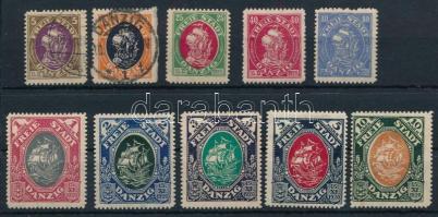 Németország Danzig 10 db bélyeg