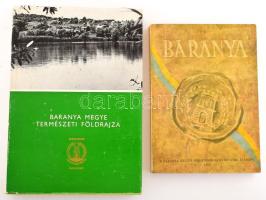 2 db Baranya vonatkozású könyv: Lovász György: Barany megye földrajza. Pécs, 1977. Baranya Megyei Tanács; Baranya. Pécs, 1958. Baranyai Megyei Idegenforgalmi Hivatal.