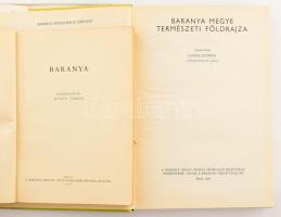 2 db Baranya vonatkozású könyv: Lovász György: Barany megye földrajza. Pécs, 1977. Baranya Megyei Ta...