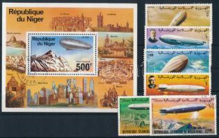 Mauritánia Zeppelin sor + Niger blokk