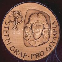NSZK 1988. "Olimpiai játékok - Steffi Graf" Br emlékérem T:BU
