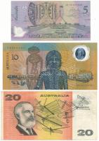 Ausztrália DN (1988) 10$ + DN (1992) 5$ + DN (1991-1993) 20$ T:F
Australia ND (1988) 10 Dollars + N...