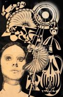 Olvashatatlan (Reményi?) jelzéssel: Álmodozó hölgy, 1984. Tus, papír, sérült, 48×31,5 cm