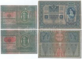 1902-1917. 1K-1000K (10db), közte 1902. 1000K piros "MAGYARORSZÁG" felülbélyegzéssel, 1914...