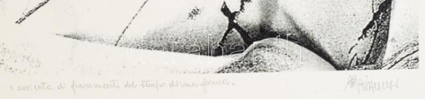 Olvashatatlan jelzéssel, feltehetően olasz művész: Gesztusok, 2000. Print, papír, 54×34 cm