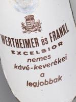 cca 1910 "Wertheimer és Frankl Excelsior nemes kávé-keverékei a legjobbak" feliratos zomán...