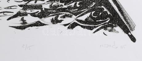 M. Tóth Éva (1962-): Hajnal, 2005. Litográfia, papír, jelzett, számozott (8/15). 41×35 cm