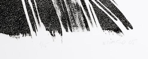 M. Tóth Éva (1962-): Holdfogyatkozás, 2005. Litográfia, papír, jelzett, számozott (1/15). 37×31 cm