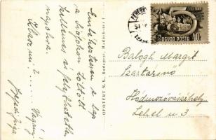 1951 Fehérgyarmat, traktorállomás, 'a falu kultúr központja'. OFOTÉRT