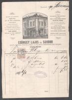 1890 Stowasser János számla + Csörgey Lajos Kecskemét számla