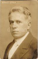 Bérczy Gyula (1871-1958) magyar színész. Mindszenty photo (kopott sarkak / worn corners)