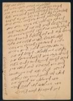 1876 Héber nyelven írt levelezőlap Ryglicéből Bécsbe küldve