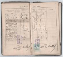 1898 Bp., a Budapesti Kir. M. Tudományegyetem leckekönyve Hanzséros Bálint bölcsészhallgató részére,...