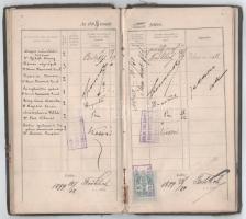 1898 Bp., a Budapesti Kir. M. Tudományegyetem leckekönyve Hanzséros Bálint bölcsészhallgató részére,...