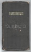 1898 Bp., a Budapesti Kir. M. Tudományegyetem leckekönyve Hanzséros Bálint bölcsészhallgató részére,...