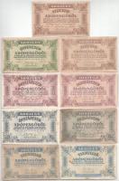 1946. 10.000AP-10.000.000AP (9db, 7xklf), közte 10.000.000AP vízjel nélkül (2x) T:F,VG