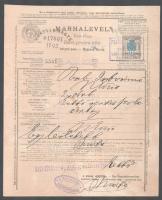 ca 1920 Marhalevél Nagykőrös, Bácsbokod fuvarlevél
