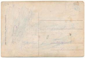 Püspökfürdő, Szentlászlófürdő, Baile 1 Mai (Nagyvárad, Oradea); mozaiklap vasútállomással. Ruttner é...