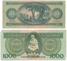 1957. 10Ft "A 245 070558" + 1996. 1000Ft "E 69848362" T:F,VG
Adamo F4, F48