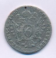 1800S 6kr Cu "I. Ferenc" Szomolnok, ezüstözve T:VF, lyukasztott, ezüstözés pár helyen lekopott Huszár: 2021., Unger III.: 1399.d