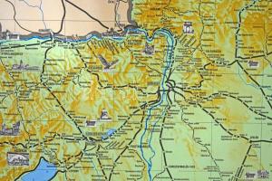 1991 Magyarország vasúti térképe, nagyméretű térkép, Bp., MÁV Vezérigazgatóság - Kartográfiai Vállal...