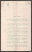 1896 Ezredéves Országos Kiállítás tájékoztató a tanintézetek növendékeinek kiállításáról 4p.