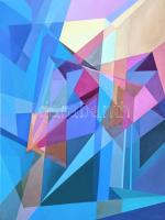 Csóka László (1967-): Ablakok. Olaj, vászon, jelezve jobbra lent: Csóka. 120x90 cm.  KIZÁRÓLAG SZEMÉLYES ÁTVÉTEL, NEM POSTÁZZUK! / ONLY PERSONAL COLLECTION AT OUR OFFICE!