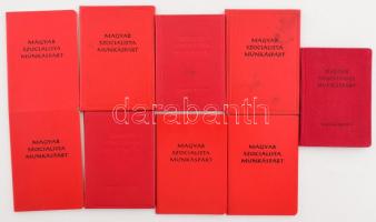 9 darab Magyar Szocialista Munkáspárt (MSZMP) tagsági könyv