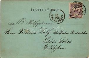 1900 Zimony, Semlin, Zemun; Donauquai. Verlag Kercsevits / rakpart, gőzhajó este holdfényben / quay,...