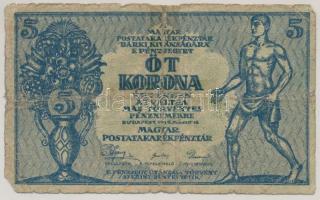 1919. 5K "MÁS TÖRVÉNYES...", "055 354.923" T:VG,G ragasztott Adamo K8/1
