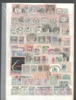 ca 1870-1900 Okmánybélyeg gyűjtemény berakólapon