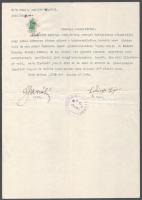 1939, Gyón, Községi bizonyítvány, hajtott