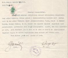 1939, Gyón, Községi bizonyítvány, hajtott