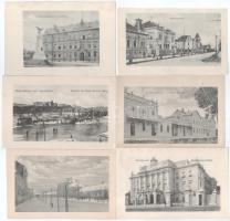 23 db RÉGI kétoldalas kép, magyarországi és külföldi város képeslapok fotója / 23 pre-1945 double-si...