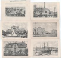 23 db RÉGI kétoldalas kép, magyarországi és külföldi város képeslapok fotója / 23 pre-1945 double-si...