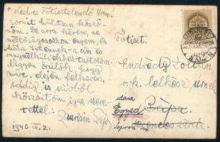 cca 1940 Laurisin Lajos operaénekes autográf aláírása egy őt ábrázoló fotólapon, hátoldal saját maga...