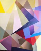 Csóka László (1967-): Ad infinitum III. Olaj, vászon, jelezve balra lent: Csóka 23. 100x80 cm.