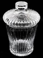 Ólomkristály fedeles bólés edény, m: 30 cm