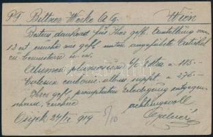 SHS 1919 Tábori posta levelezőlap SHS 15f felülnyomással, szerb cenzúrával, Bodor vizsgálójellel