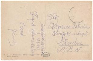 1943 Székelykeresztúr, Kristur, Cristuru Secuiesc; Országzászló, Unitárius főgimnázium, M. kir. álla...