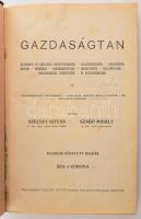 Szecsey István - Szabó Mihály: Gazdaságtan. Általános és részletes növénytermelés, állattenyésztés, takarmányozástan, méhészet, konyhakertészet, fatenyésztés, szőlőművelés. Kisgazdaságok berendezése és közgazdaságtan. Tanítóképezdei növendékek, gazdasági ismétlőiskolai tanítók és kisgazdák számára. Kolozsvár, 1907., Gaman J. örököse, 4+374+1+VI p. 2., bővített kiadás. Korabeli átkötött félvászon-kötés, Csurgó, Vágó Gyula-kötés, kissé kopott borítóval, kissé foltos lapokkal, az elején ceruzás aláhúzásokkal és bejegyzésekkel, egy kijáró lappal (13/14 p.)
