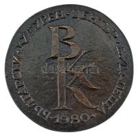 1980. "Ivan Vazov 1850-1921 Születésének 130. évfordulójára" kétoldalas öntött bronz emlék...