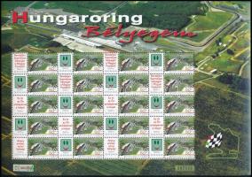 2005 Hungaroring bélyegem promóciós ív sorszámmal (10.000)
